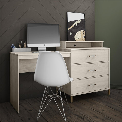Novogratz Kalissa 3 Drawer Dresser / Desk Combo & Reviews Wayfair